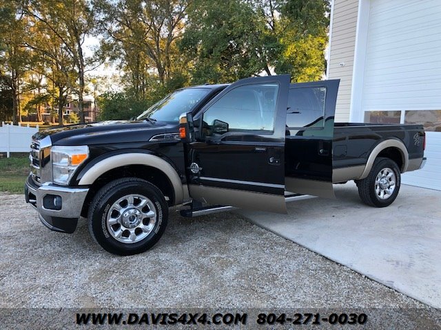 2011 Ford F-250 Super Duty Lariat Diesel 4X4 8 Foot Bed (SOLD) 8 Foot Flatbed On Short Bed Truck