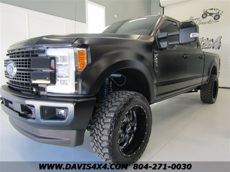17 Ford F 250 Super Duty Platinum Diesel Lifted 6 7 Power Stroke Turbo Crew Cab Short Bed Pick Up