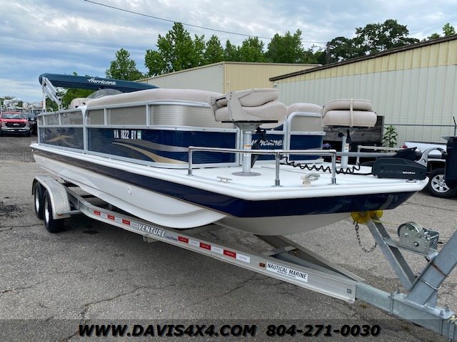 2014 Hurricane Deck Boat Fun Deck 226 Pontoon Boat/Family Built By Nautical  Global Group - Photo 1 - North Chesterfield, VA 23237