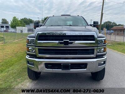 2020 Chevrolet Silverado 4500 5500 Diesel Crew Cab 4x4 Custom Hauler Flatbed   - Photo 2 - North Chesterfield, VA 23237