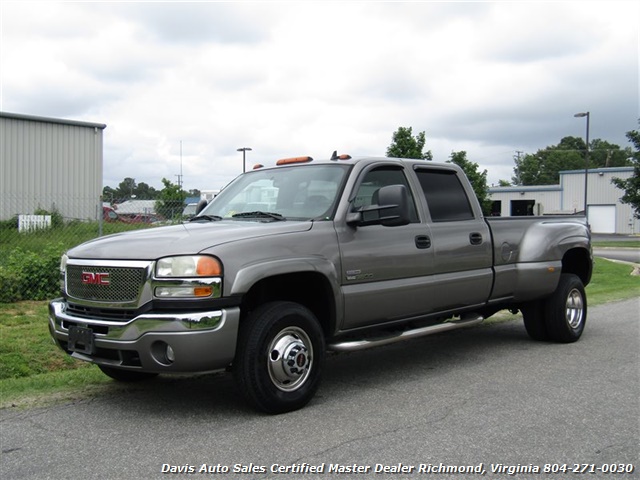 2007 GMC Sierra 3500 SLT 6.6 Duramax Diesel 4X4 Dually Crew Cab Long ...