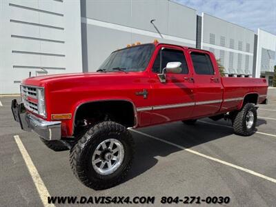 1988 Chevrolet V3500 Squarebody Crew Cab 4x4 Lifted Long Bed  