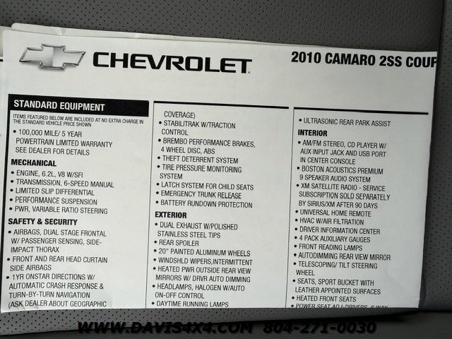 2010 Chevrolet Camaro 2SS - Photo 21 - North Chesterfield, VA 23237