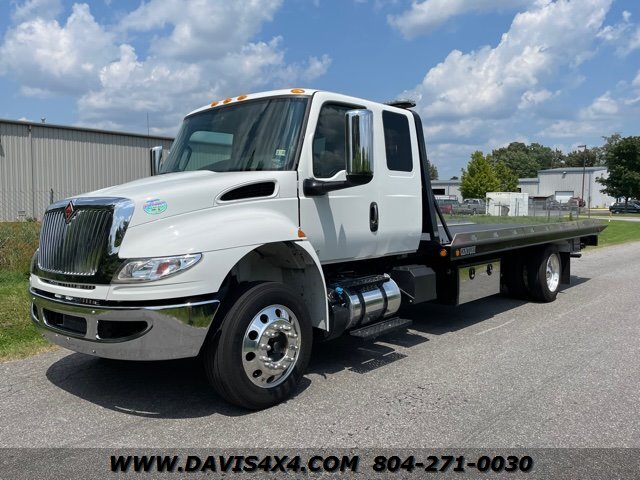 2021 International Mv Standard Cab Rollback Tow Truck Flatbed 2437