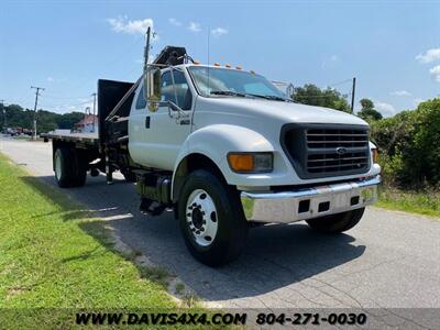 2000 Ford F750 Diesel Hiab Lift Extended Cab Flatbed Work Truck  (SOLD) - Photo 3 - North Chesterfield, VA 23237