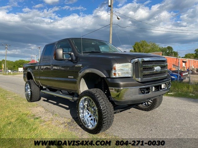 2005 Ford F-250 Superduty Diesel Crew Cab Lariat Low Mileage 4x4 Lifted ...