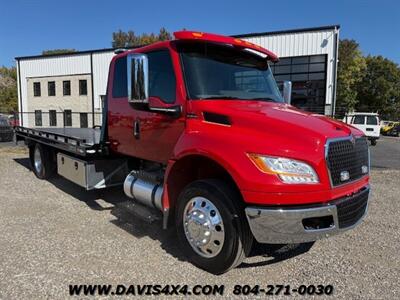 2025 International MV607 Extended Cab Rollback Flatbed Tow Truck  