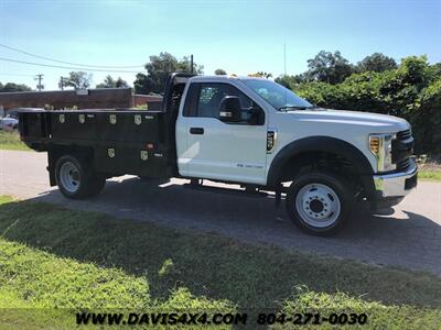 2019 FORD F550 Regular Cab Diesel Flatbed Utility Truck   - Photo 3 - North Chesterfield, VA 23237