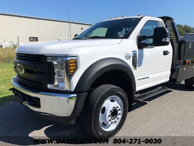 2019 FORD F550 Regular Cab Diesel Flatbed Utility Truck   - Photo 2 - North Chesterfield, VA 23237