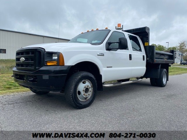 2005 Ford F-350 Super Duty Super Duty Crew Cab Dump Truck 4X4 Diesel