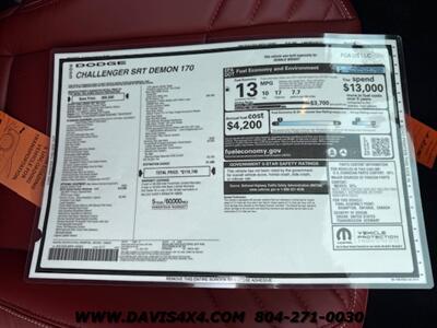 2023 Dodge Challenger SRT 170 Demon   - Photo 20 - North Chesterfield, VA 23237