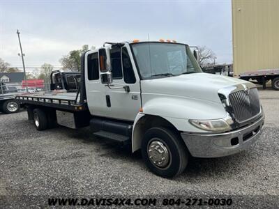 2004 International DuraStar 4300 DT 466 Flatbed Rollback Tow Truck   - Photo 2 - North Chesterfield, VA 23237