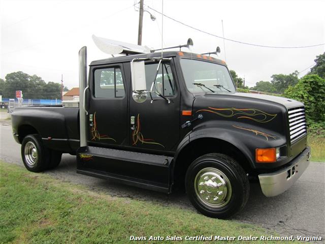 1996 International 4700 Navistar Custom Crew Cab Hauler Bed Monster Super