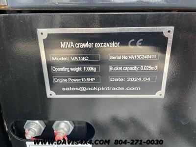 2024 MIVA VA13C Enclosed Track Mini Excavator   - Photo 9 - North Chesterfield, VA 23237