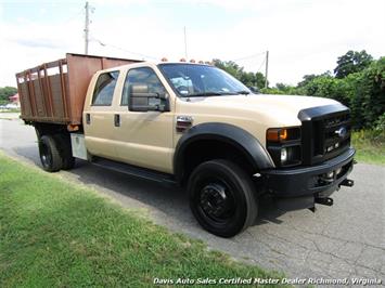 2008 Ford F-450 Super Duty XL Diesel Crew Cab Flat Bed Stake Body Dump Truck   - Photo 12 - North Chesterfield, VA 23237