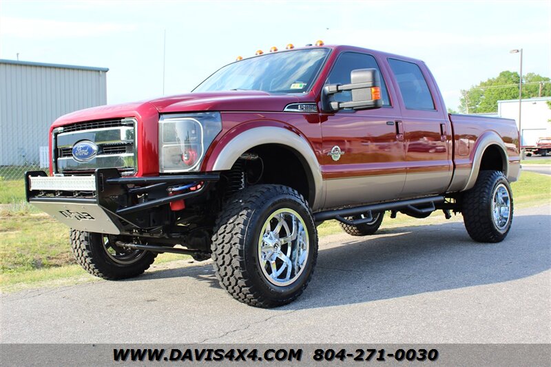 2014 Ford F-250 Super Duty Lariat Diesel Lifted 4X4 Crew Cab Short Bed