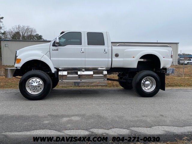 2007 Ford F650 Superduty Super Truck Crew Cab Long Bed 4X4 Diesel Pickup