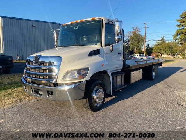 2019 Hino 258 Diesel Flatbed Rollback Tow Truck