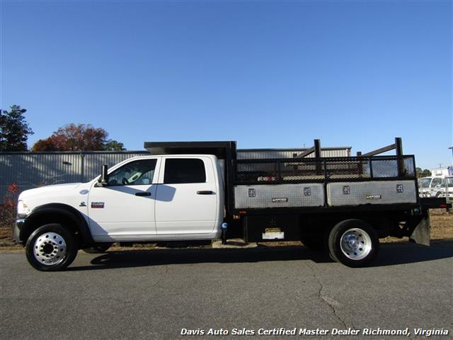 2012 Dodge Ram 4500 HD 6.7 Cummins Diesel 4X4 Crew Cab Flat Bed Work