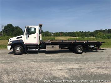 2010 Hino 258 Rollback 21 Foot Steel Bed Wheel Lift Tow