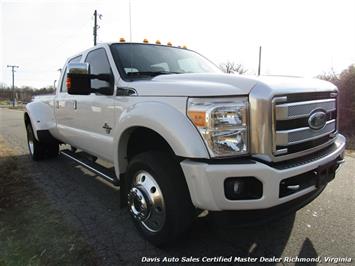 2015 Ford F-450 Super Duty Platinum Pearl White Diesel 4X4 Dually Crew Cab   - Photo 3 - North Chesterfield, VA 23237