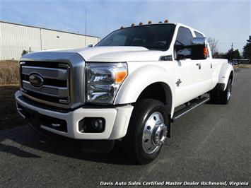 2015 Ford F-450 Super Duty Platinum Pearl White Diesel 4X4 Dually Crew Cab   - Photo 2 - North Chesterfield, VA 23237