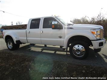 2015 Ford F-450 Super Duty Platinum Pearl White Diesel 4X4 Dually Crew Cab   - Photo 4 - North Chesterfield, VA 23237