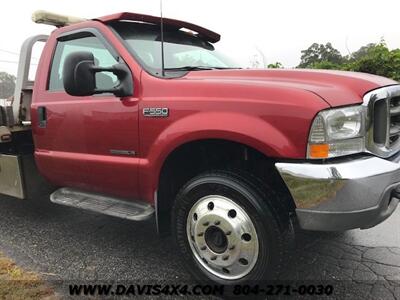 2001 FORD F550 4x4 Rollback/Flatbed Lariat Two Car Carrier  Tow Truck 7.3 Powerstroke Turbo Diesel - Photo 3 - North Chesterfield, VA 23237