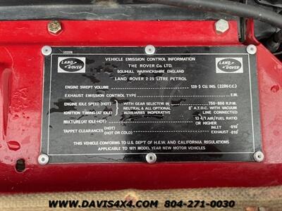 1971 Land Rover 88 4X4 SUV   - Photo 39 - North Chesterfield, VA 23237