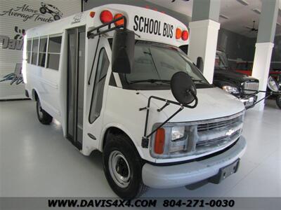 2002 Chevrolet Express 3500 Shuttle Bus/School Bus Style Girardin Minibus  Single Rear Wheel Short - Photo 19 - North Chesterfield, VA 23237