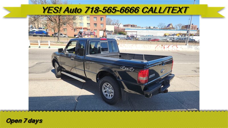 Black 2011 Ford Ranger XLT SuperCab 4-Door 4WD Pickup Truck Four-Wheel Drive Automatic