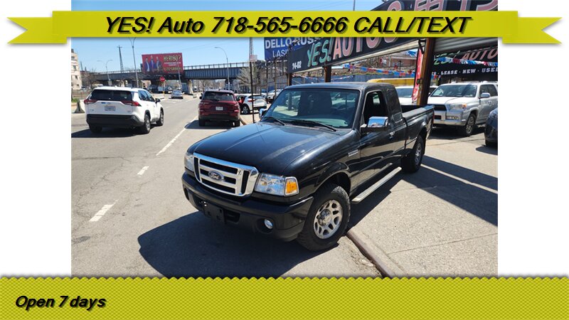 Black 2011 Ford Ranger XLT SuperCab 4-Door 4WD Pickup Truck Four-Wheel Drive Automatic