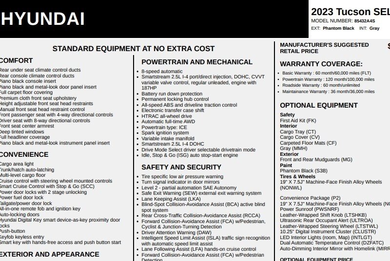 2023 Hyundai Tucson SEL's photo
