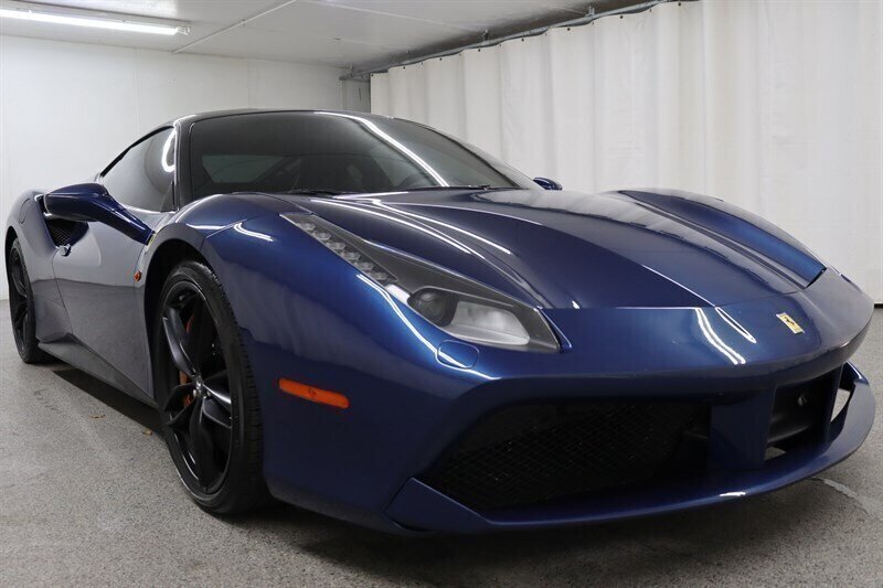 Blu Tour De France Metallic 2017 Ferrari 488 Coupe Rear-Wheel Drive 7-Speed Automatic