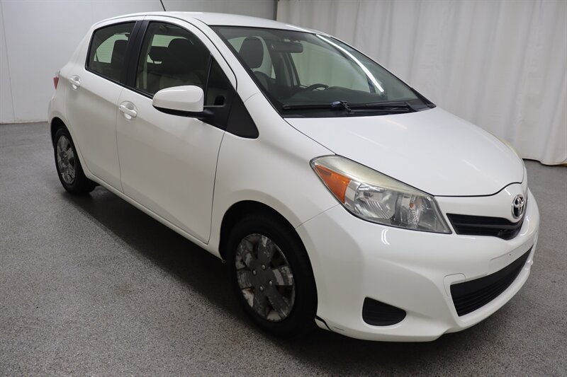 Super White 2014 Toyota Yaris Hatchback Front-Wheel Drive Automatic