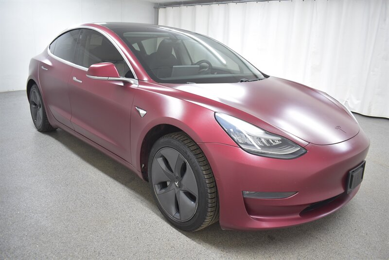 Red Multi-Coat 2019 Tesla Model 3 Long Range AWD Sedan All-Wheel Drive Automatic
