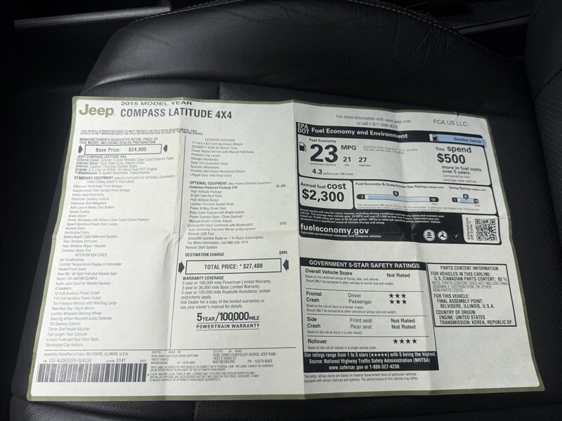 2015 Jeep Compass High Altitude Editio - Photo 29 - Pittsburgh, PA 15226