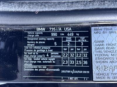 1985 BMW E23 735i   - Photo 39 - Studio City, CA 91604