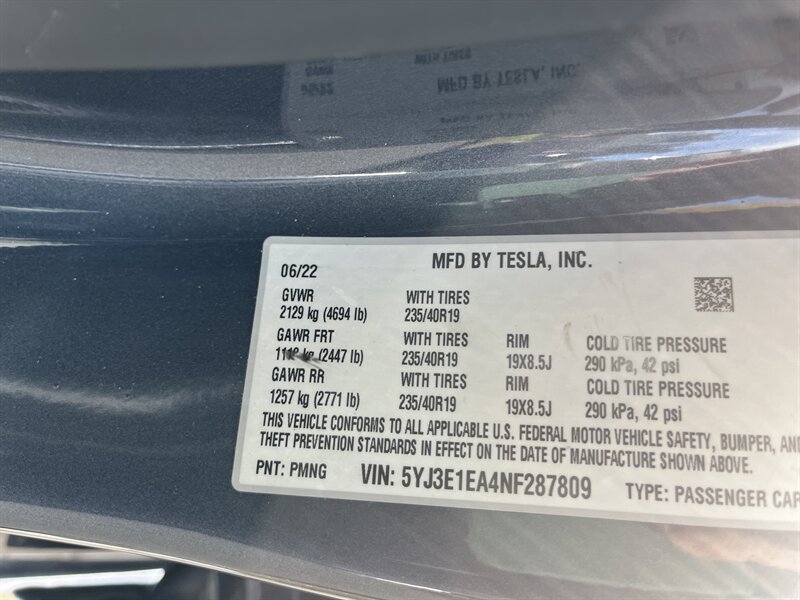 2022 Tesla Model 3 Base photo 21