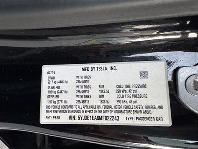 2021 Tesla Model 3 Standard Range Plus   - Photo 34 - Studio City, CA 91604