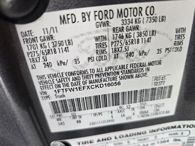 2012 Ford F-150 FX4 SUPER CREW 4X4   - Photo 38 - Hamilton, OH 45015