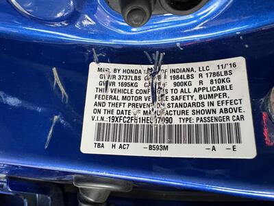 2017 Honda Civic LX 4DR SEDAN CVT   - Photo 32 - Hamilton, OH 45015