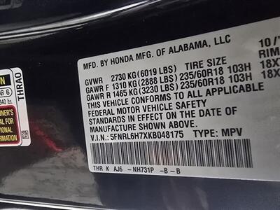 2019 Honda Odyssey EX-L 4DR MINI-VAN - Photo 36 - Hamilton, OH 45015