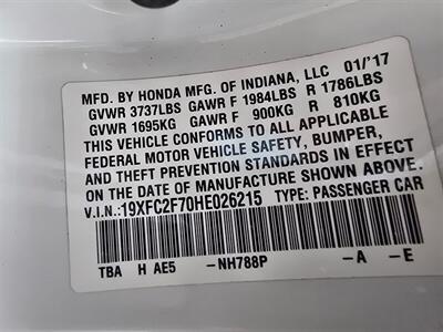 2017 Honda Civic EX 4DR SEDAN - Photo 30 - Hamilton, OH 45015