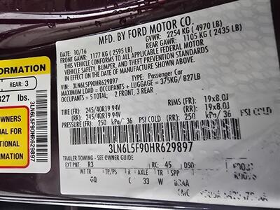 2017 Lincoln MKZ/Zephyr Reserve 4DR SEDAN AWD   - Photo 34 - Hamilton, OH 45015