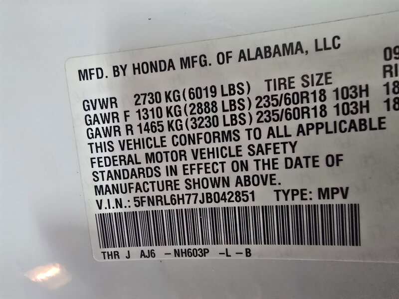 2018 Honda Odyssey EX-L 4DR MINI-VAN - Photo 42 - Hamilton, OH 45015