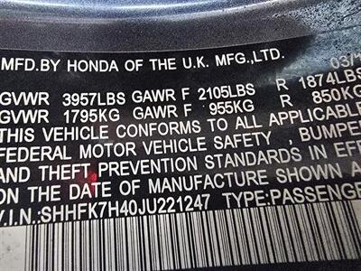 2018 Honda Civic Sport 4DR HATCHBACK   - Photo 28 - Hamilton, OH 45015