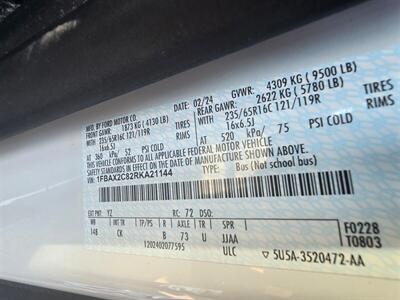 2024 Ford Transit 350 XLT 3DR MIDIUM ROOF PASSENGER VAN   - Photo 34 - Hamilton, OH 45015