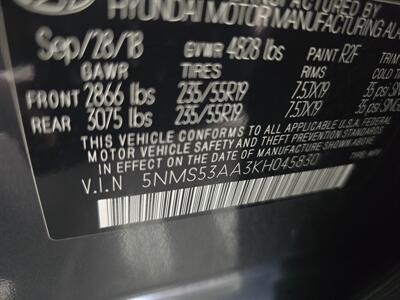 2019 Hyundai SANTA FE Ultimate 2.0T - Photo 39 - Hamilton, OH 45015