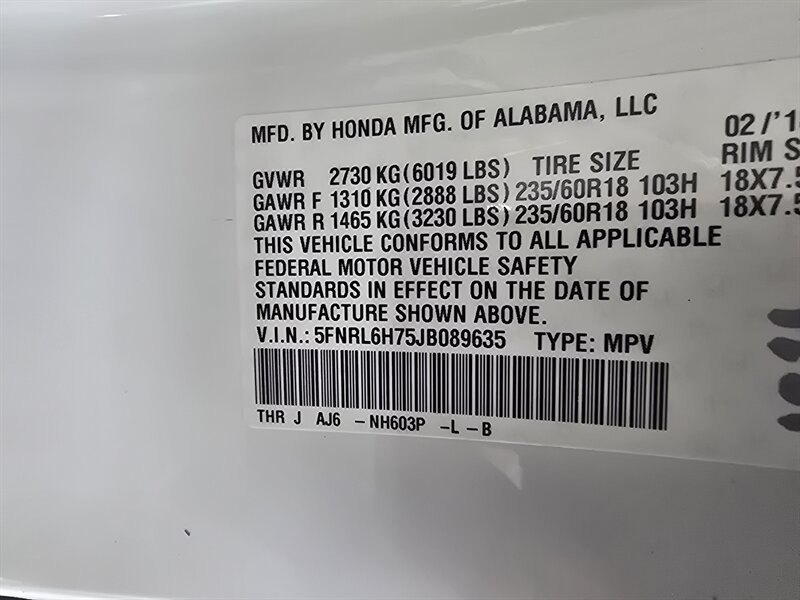 2018 Honda Odyssey EX-L - Photo 35 - Hamilton, OH 45015